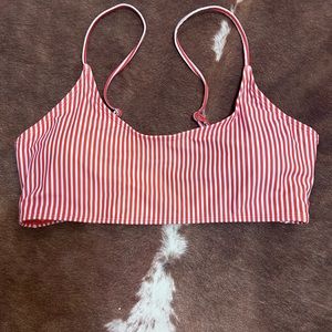 stripped bikini top